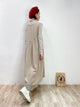 2212038 JP Herringbone Vest Dress - Beige