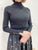 2212060 PF Buttons Cuff Rib Top - Black