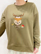 SP0055 SP Jolie Deer Embroidery Tee - Green