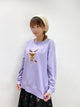 SP0055 SP Jolie Deer Embroidery Tee - Purple