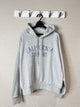 2301057 UN EMB Words Hoodie - Grey