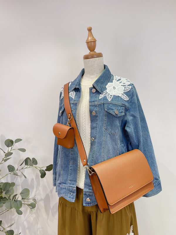 A22013 RY Artificial Leather 2in1 Shoulder Bag