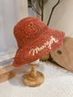 2206017 KR  Wording Straw Wide Hat