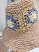 2206016 KR Floral Straw Hat