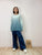 2209111 JP Dip-Dye Plam logo  Sweater - Green