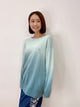 2209111 JP Dip-Dye Plam logo  Sweater - Green