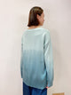 2209111 JP Dip-Dye Plam logo  Sweater - Green