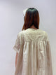 2108011 CMP Round Embroidery back Pleats OP - Beige