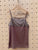 2203101 JP Front Lace  Camisole - Brown