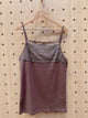 2203101 JP Front Lace  Camisole - Brown