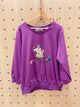 2210042 PG Embroidery Cat Tee - Purple