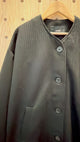 2212072 OM Vertical Quilted Long Cardigan - Black