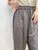 2108057 KR Drawstring Crochet Pants - Charcoal