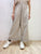 2108057 KR Drawstring Crochet Pants - Greige