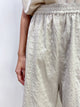 2108057 KR Drawstring Crochet Pants - Greige