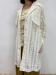 2210033 PG Lace Trench Coat - White