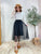 2304009 BM Check Mesh Patchwork Top - WHITE