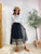 2304009 BM Check Mesh Patchwork Top - WHITE