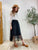 2304009 BM Check Mesh Patchwork Top - WHITE