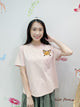 2204040 SP Animal Embroidery Pocket Top - Pink