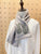 2210087 JP Cats Embroidery  Scarf - Grey