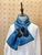 2210087 JP Cats Embroidery  Scarf - Navy