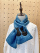 2210087 JP Cats Embroidery  Scarf - Navy