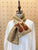 2210087 JP Cats Embroidery  Scarf - Brown