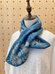 2210086 JP Floral Embroidery Scarf - Blue