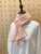 2210085 JP Scallop Edge Lace  Scarf - Pink