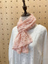 2210085 JP Scallop Edge Lace  Scarf - Pink