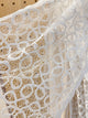 2210085 JP Scallop Edge Lace  Scarf - White