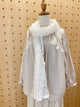 2210085 JP Scallop Edge Lace  Scarf - White