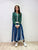 2108076 KR Colour Block Knit Zip Jacket - Green