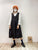 2210106 JP V-Neck Baby Cotton Tiered Dress - Black
