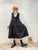 2210106 JP V-Neck Baby Cotton Tiered Dress - Black