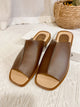 2206153 JP Flat Leather Sandals