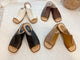 2206153 JP Flat Leather Sandals