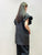 2108117 KR Ruffle Sleeves Vest Coat - Black