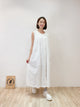 2209066 JP Wrinkle Fabric Button Down Tank OP - White