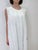 2209066 JP Wrinkle Fabric Button Down Tank OP - White