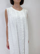 2209066 JP Wrinkle Fabric Button Down Tank OP - White