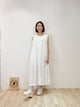 2209066 JP Wrinkle Fabric Button Down Tank OP - White