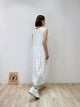 2209066 JP Wrinkle Fabric Button Down Tank OP - White