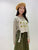 2108131 KR Side Tied Crochet Vest - Beige