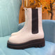 2011021 KR Platform Boots - White