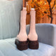 2011021 KR Platform Boots - White