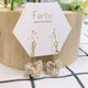 FBPA001 FB Pearl Floral Crochet Pierced Earrings