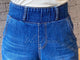 2003042 HL elastic waistband denim shorts