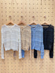 2108001 Openwork Cardigan - Black